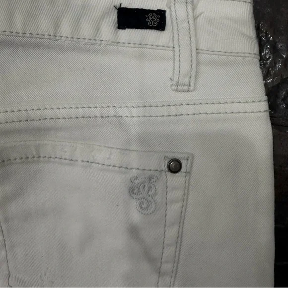 Jessica Simpson Women's Cream White Skinny Jeans Stretch Denim Size 30 - Picture 4 of 11